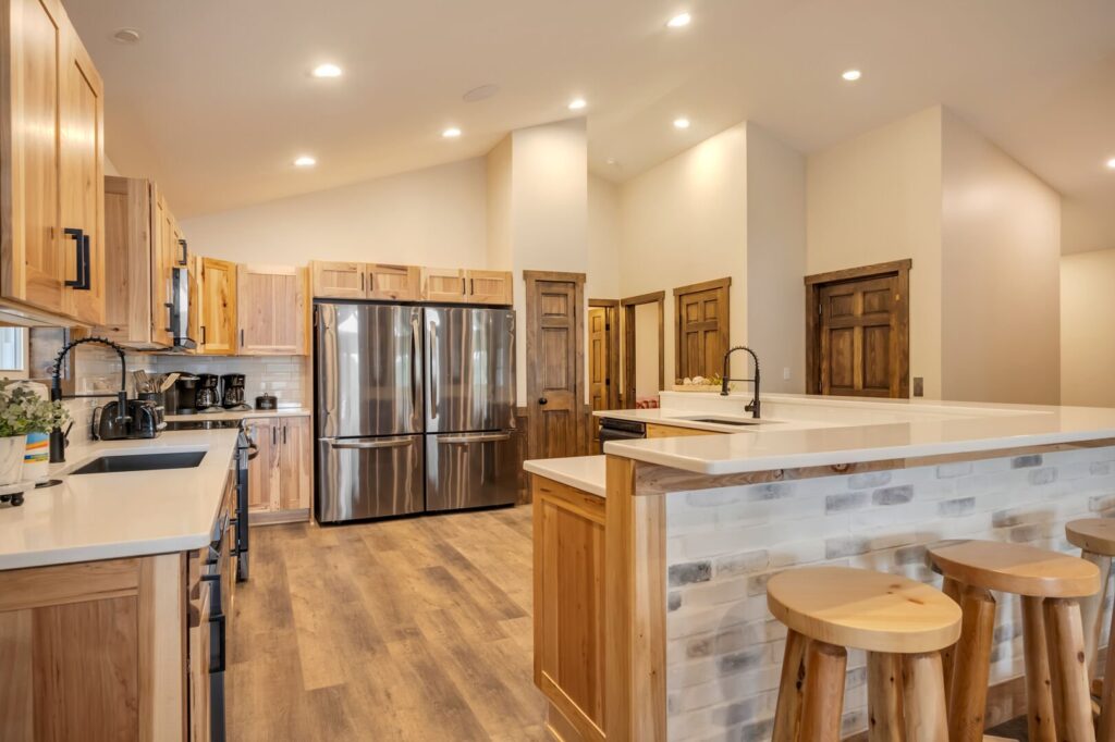 A Pocono Mountain rental kitchen area